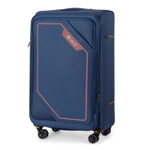 Solier Reisekoffer Koffer mit 4 Rollen Leicht Tourister Trolley Rollkoffer mit Zahlenschloss Groß Reisetrolley XL 84L