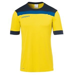 uhlsport Offense 23 Trikot kurzarm limonengelb/marine/azurblau L