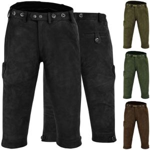 Jagd lederhose Kniebundhose Jägerhose trachten & wanderhose Nubuckleder, Größe:62/5XL, Farbe:Schwarz Jagd lederhose Kniebundhose Jägerhose trachten & wanderhose Nubuckleder, Größe:62/5XL, Farbe:Schwarz