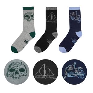 Cinereplicas® Uni Harry Potter Socken Deluxe Ausgabe 3er Set Einheitsgröße