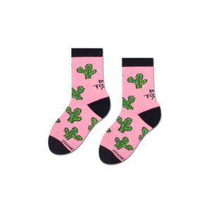 lustige rosa Socken für Kinder 30-35, lange Kaktussocken mit der Aufschrift "nicht anfassen"