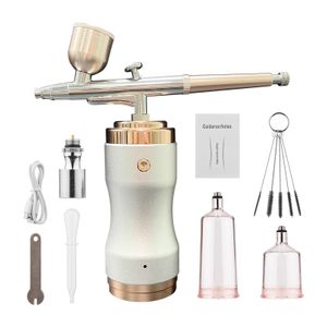 Tragbares Airbrush-Set mit Kompressor, kabelloser Dual-Action Stift, 3-stufig einstellbar