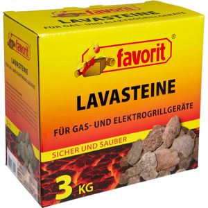 favorit Lavasteine 3kg für Gas- und Elektrogrills
