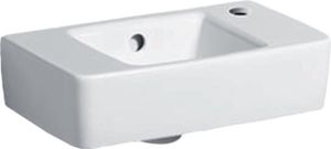 Geberit Handwaschbecken RENOVA PLAN mit Hahnloch rechts, mit Überlauf 400 x 250 mm weiß 272140000