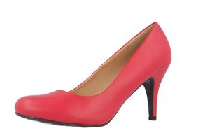 ANDRES MACHADO - Damen Pumps - Rot Schuhe in Übergrößen, Größe:45