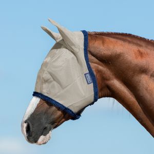 Horseware Fliegenmaske Amigo Fly Mask - Oatmeal/Navy