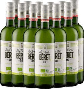 VINELLO 12er Weinpaket - Le Petit Béret Blanc Elegance Alkoholfrei