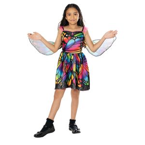 Bristol Novelty - Kostýmové šaty - dievčatá BN5839 (128) (Viacfarebné)