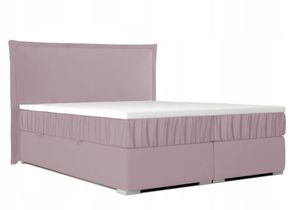 Boxspringbett NAOMI für das Schlafzimmer, 140x200 (Rosa - Kronos 27)