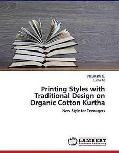 Printing Styles with Traditional Design on Organic Baumwolle Kurtha