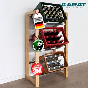 Bambus-Flaschenkastenständer Flash in 2 Größen erhältlich 112 x 56 x 32 cm Bambus-Flaschenkastenständer Flash in 2 Größen erhältlich 112 x 56 x 32 cm