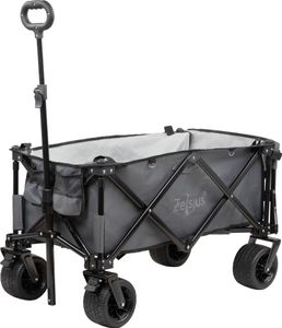 Zelsius Bollerwagen faltbar, Grau, Transportwagen, Strandbollerwagen, Handwagen, Faltwagen Zelsius Bollerwagen faltbar, Grau, Transportwagen, Strandbollerwagen, Handwagen, Faltwagen