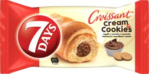7 dní Cream & Cookies Lieskovoorieškový croissant so sušienkami 60 G