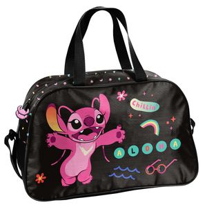 Sporttasche Kinder für Mädchen & Jungen - Umhängetasche mit Stitch Motiv - Schwimmtasche mit verstärktem Boden - Trainingstasche 40 cm x 25 cm x 13 cm