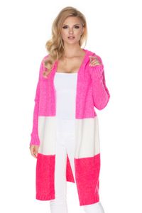 PeeKaBoo Strickjacke für Damen mit Kapuze Nagykalla pink-fuchsia Universal-