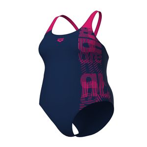 arena Badeanzug Damen Womens Swimmsuit Swim Pro, Farbe:Blau, Größe:52-54