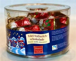 Storz Nikolausstiefel Edel-Vollmilch-Schokolade 500g, Baumbehang