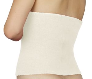wobera Angora ohřívač ledvin nebo těla pro muže a ženy, silný design, (velikost XL, barva: bílá)