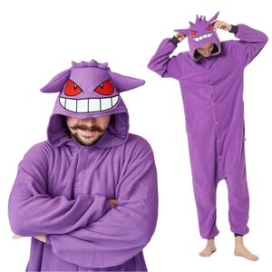 Pyžamo Onesie Kigurumi Kostým pre dospelých Pokemon Gengar XL: 175-185cm