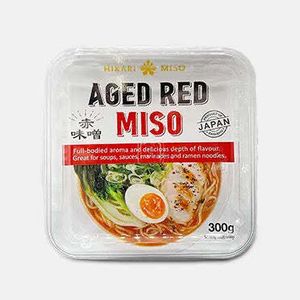 Hikari Miso Paste Aged Red 300g (gereifte, rote Würzpaste aus Sojabohnen), HIKARI, Sojapaste