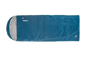 Grüezi Deckenschlafsack 'Baumwolle Comfort', links, blau