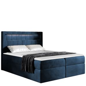 Mirjan24 Boxspringbett Aspen, Ehebett mit zwei Bettkästen für die Bettwäsche, Doppelbett (Farbe: Velluto 11, Größe: 120 x 200 cm)