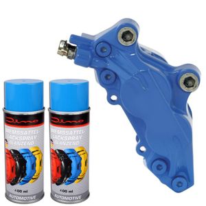 Dino Bremssattellack Spray 1K Blau 1 Komponenten Lack Lackspray 2x400ml Neu