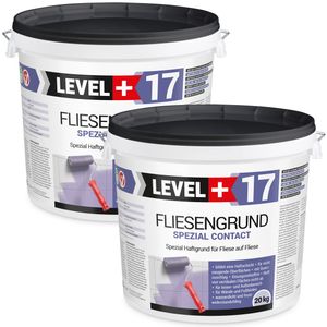 Fliesengrund 40Kg Fliese auf Fliese Spezial Haftgrund Fliesengrundierung LEVEL+ RM17