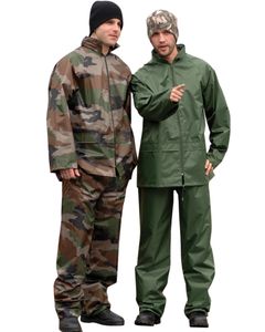 Militär Regenanzug, Größe:4XL, Farbe:Oliv