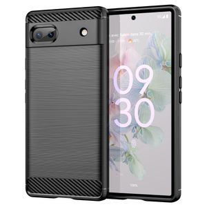 Hülle für Google Pixel 6a Handyhülle Silikon Case  Bumper Carbonfarben