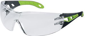 uvex Schutzbrille pheos supravision excellence schwarz/grün - klar