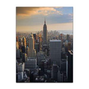 New York Vlies Leinwandbild 1 tlg Wandbilder XXL Skyline Empire State  Building