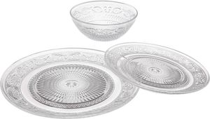 Secret de Gourmet | Sada skleněného nádobí - 18 dílů - Transparentní - Elegantní design - Klasický styl