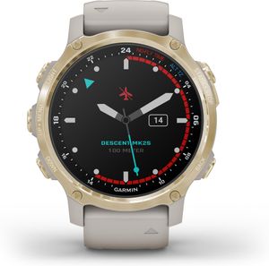 Garmin Smartwatch Unisex Descent™ Mk2S Beige/Gold 010-02403-01