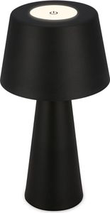 LED dobíjacia stolová lampa vnútorná vonkajšia stolová lampa záhradná USB IP44 čierna stmievateľná