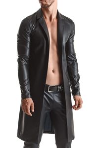 Regnes Fetish Planet - Herren Mantel RMSergio001 schwarz - XL