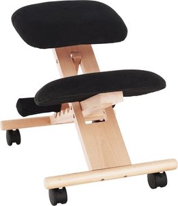 Kondela Ergonomischer Kniestuhl Groko - schwarz / buche