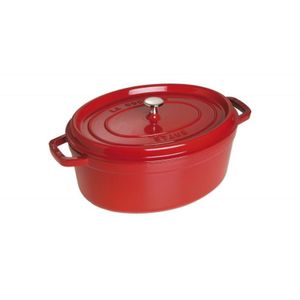 Staub La Cocotte 29cm oval, Kirsch-rot, Gusseisen