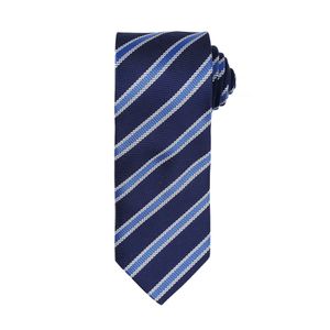 Pánska kravata Premier s vafľovým vzorom (2 ks/balenie) RW6950 (jedna veľkosť) (tmavomodrá / kráľovská modrá)