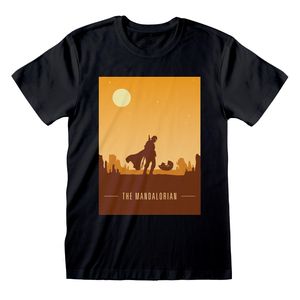 Star Wars Mandalorian T-Shirt XL Retro Poster
