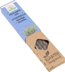 Natürliche Handgerollte Namaste India Räucherstäbchen - Palo Santo Citronella, Blau, 23*4,5*2 cm, Indische Räucherstäbchen
