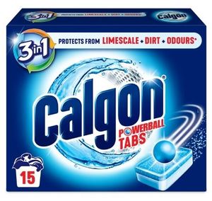 Calgon, Powerball Tablety, 15 ks - Pročištění pračky, Účinně odstraňuje vodní kámen