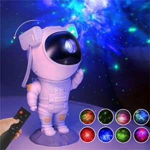 Welikera Projektionslampe, Galaxy Sternenprojektor Sternenhimmel Nachtlicht Astronaut Lampe, 360° verstellbar, Timer und Fernbedienung