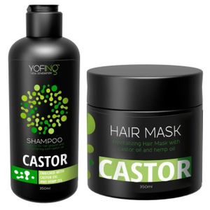 Rizinusöl Shampoo & Maske Mit Biotin Totes Meer Mineralien Verhindern Haarausfall und Beschleunigen das Haarwachstumuu