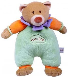 Alex Bog Plüschbär / Teddy Größe: ca. 25cm Baby Plüschbär Farbig 25cm Rassel Plüsch Glöckchen