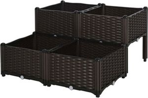 Podnoszona skrzynia rattanowa OUTSUNNY 845-290V02 - A