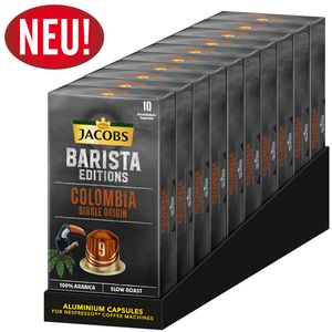 JACOBS Kapseln Barista Editions Colombia Origin 9 10 x 10 Nespresso®* kompatibel