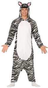 Zebra Kostüm für Herren, Größe:M