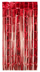Türvorhang Lametta 250x100cm, Farbauswahl:rot