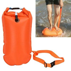 Schwimmboje aufblasbar Trockentasche Wasserdicht Rettungsboje Ultraleichte Schwimmsicherheitsboje mit Hüftgurt